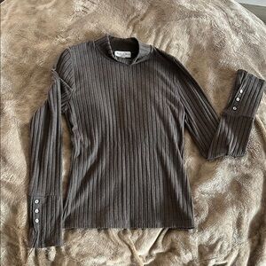 Michael Stars women’s size small Charcoal Ribbed Sweater